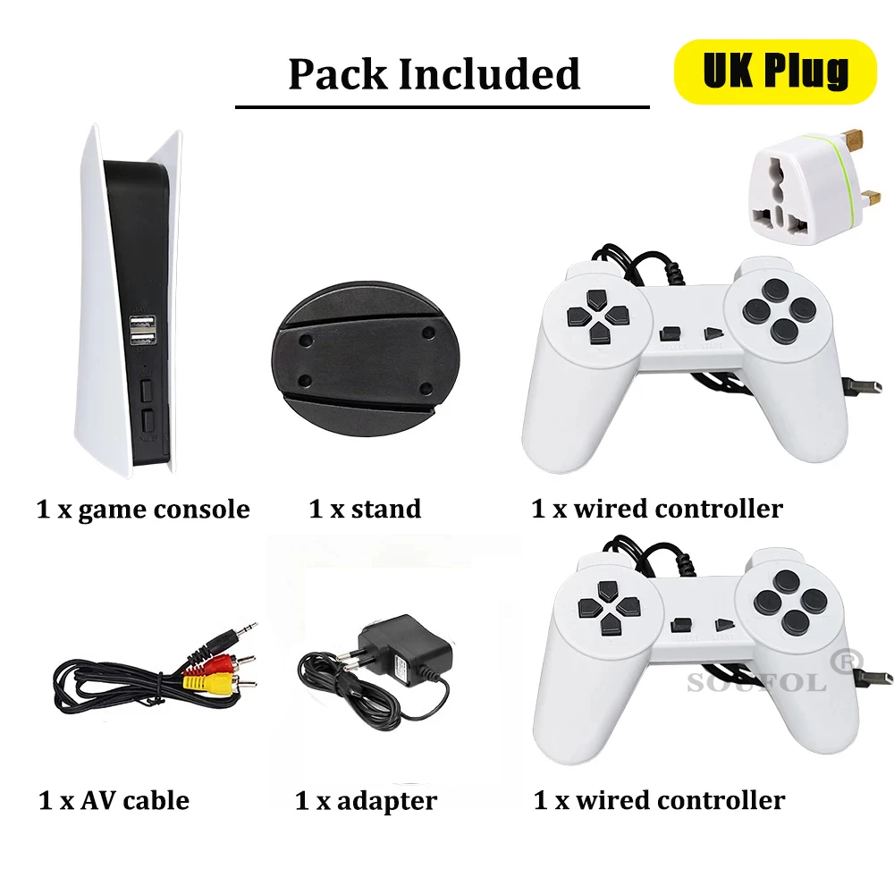 GS5 Game Station 5 Video Game Console With 200 Classic Games 8 Bit TV Consola Retro USB Wired Handheld Two Game Player AV Output. 