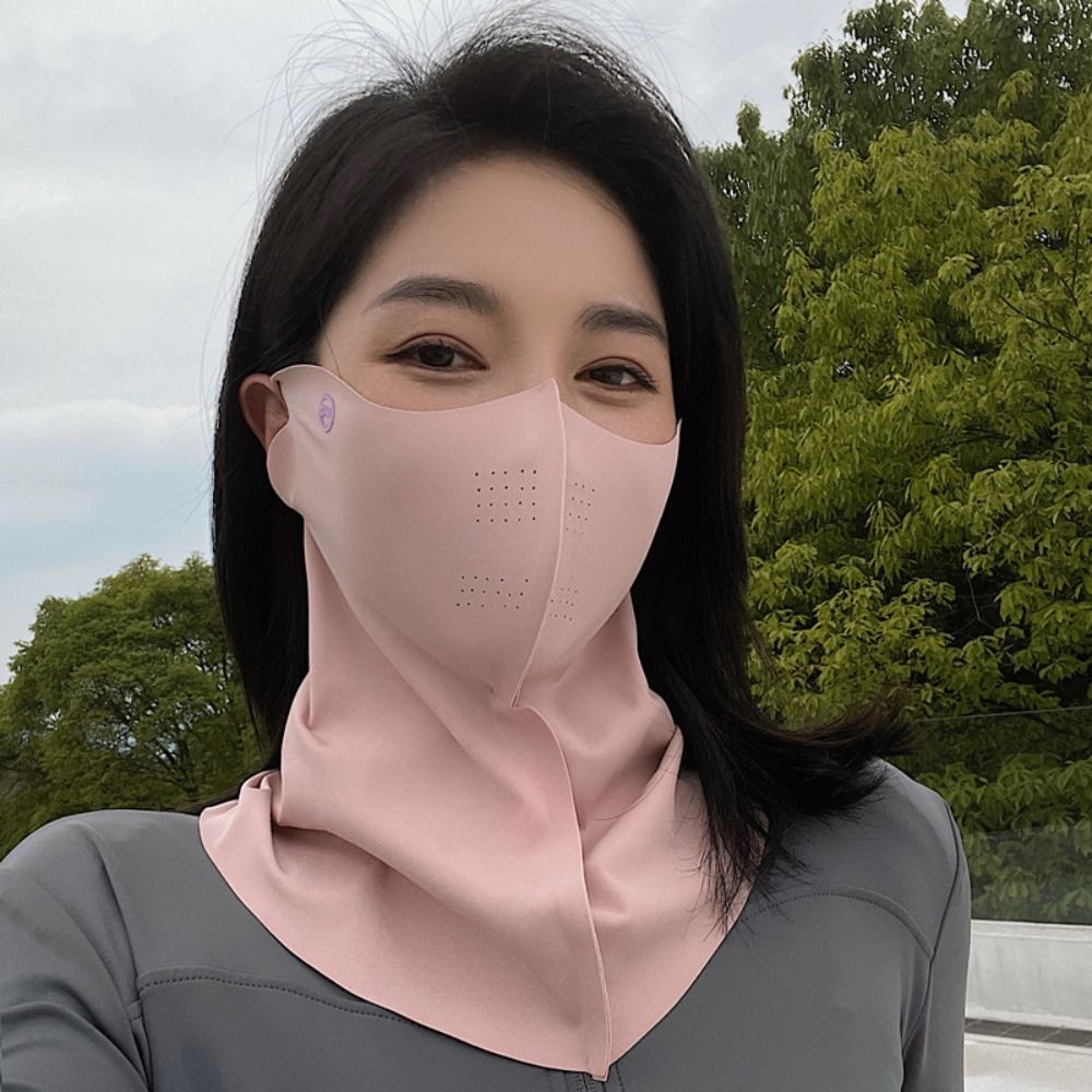 Suncreen Mask Outdoor Sport Sunscreen Mask Women Traceless Mask Ice Silk Anti-UV ...