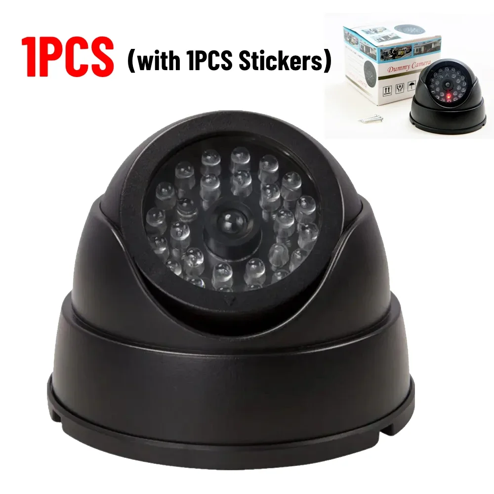 Fake Camera with Stickers Dome Dummy Home Security Surveillance Cameras ...