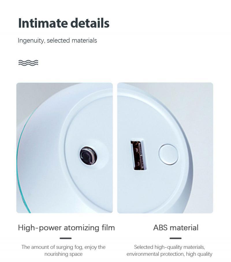 Mini Humidifier Usb For Household Use To Increase Air Humidity And Alleviate Skin Dryness Nightlight Mute Portable Desktop Small. 