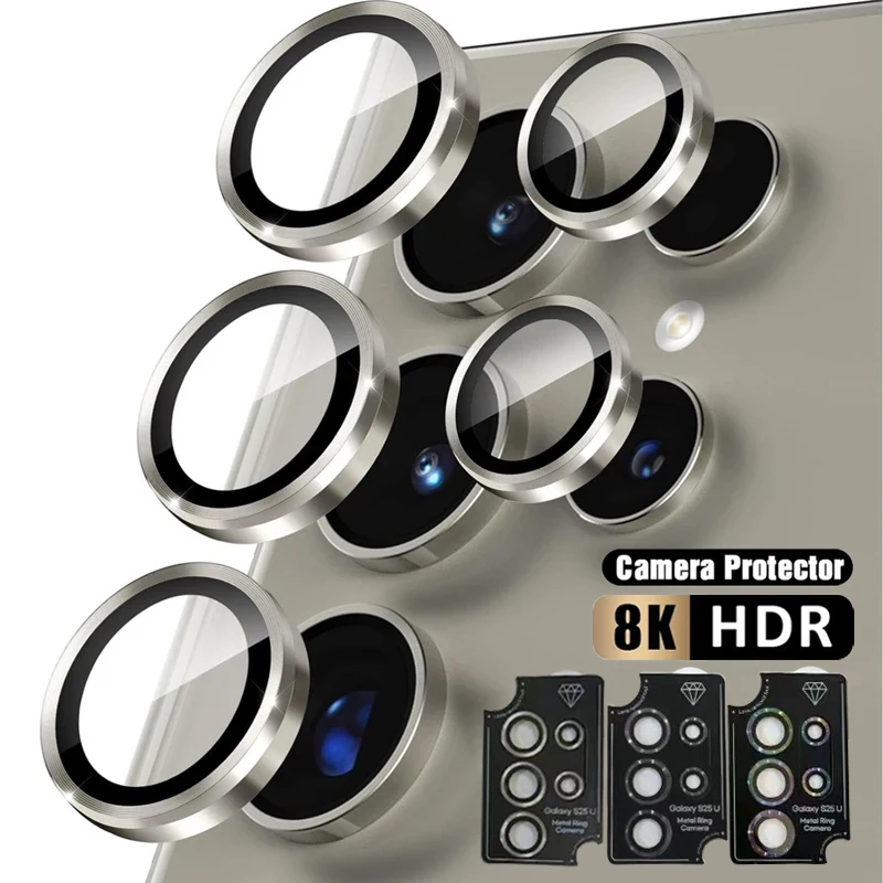 Metalen lensring van gehard glas voor S26 S25 S24 S23 S22 Ultra Plus Z Flip Fold 6 camera beschermhoes_voghion.com