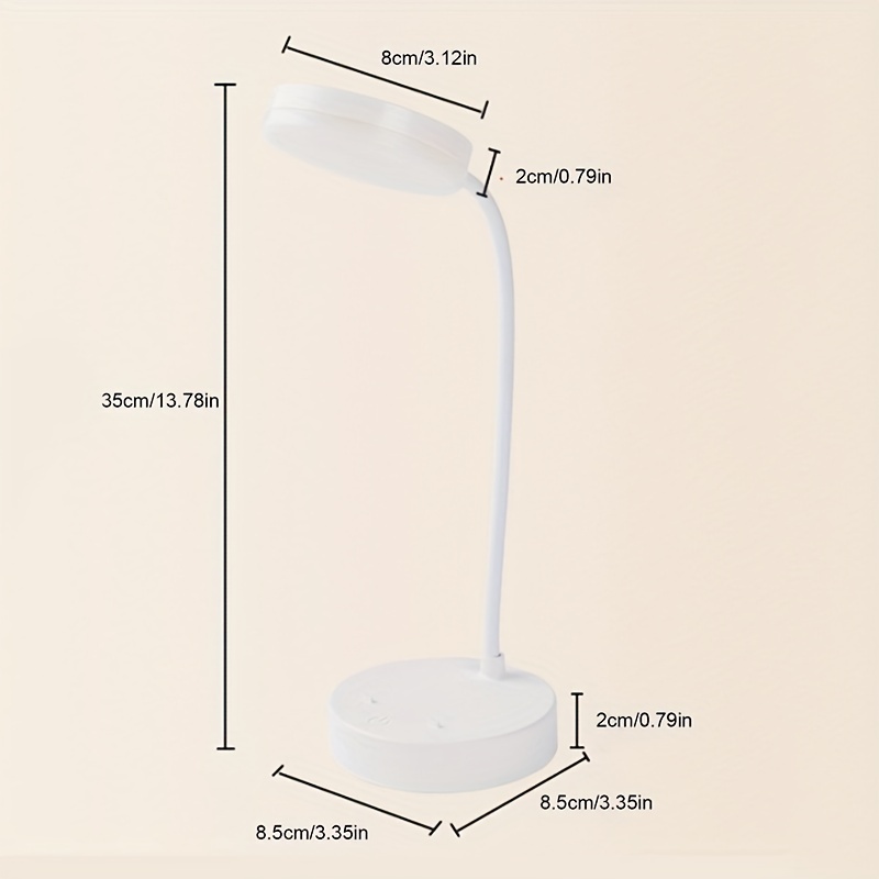 Table Lamp USB Rechargeable Desk Lamp Bed Reading Book Night Light LED Eye Protection Light Foldable  for Study Office Work Lamp. 