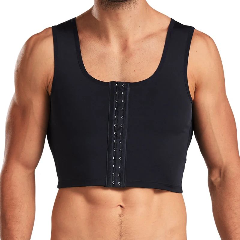 Men's Chest Vest Sweat Chest Bandage Tight-fitting Underwear Body Shaper Corset Support Belt Chest Compression Correct Posture. 