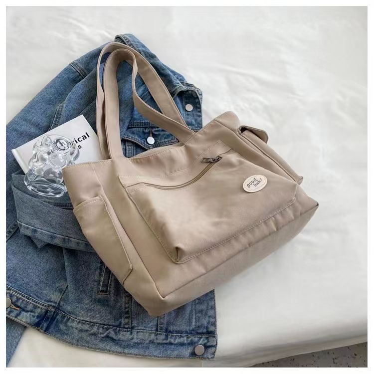 Women's Fashion Shoulder Bag Class Large Capacity Student Tote Bag New Canvas Commuter Handbag Carrying Bags cabas eco bag. 