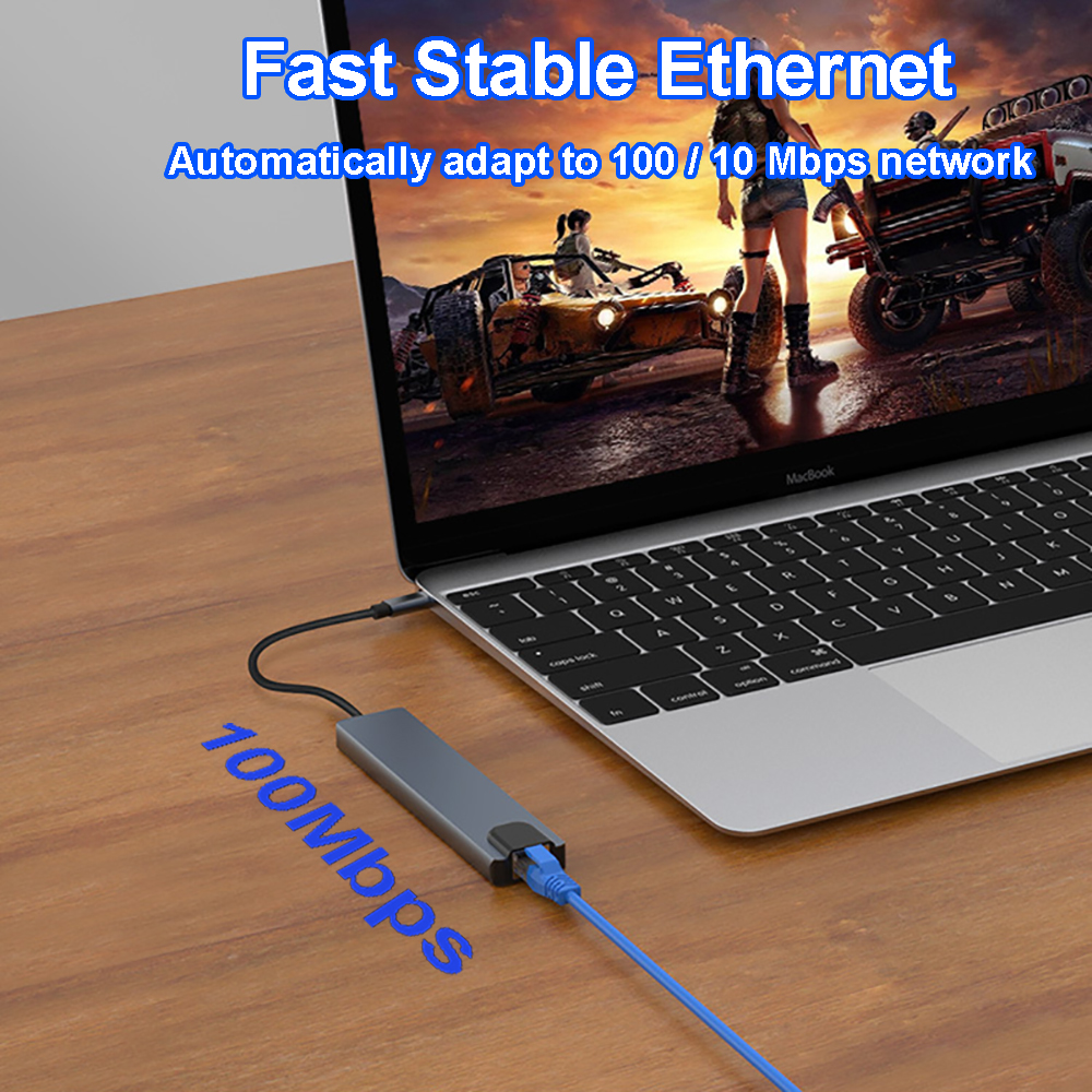 8-in-1 USB C Hubs Docking Stations 4K HDMI-compatible Adapter Type C Splitter USB C to HDMI For Macbook Computer Accessories. 