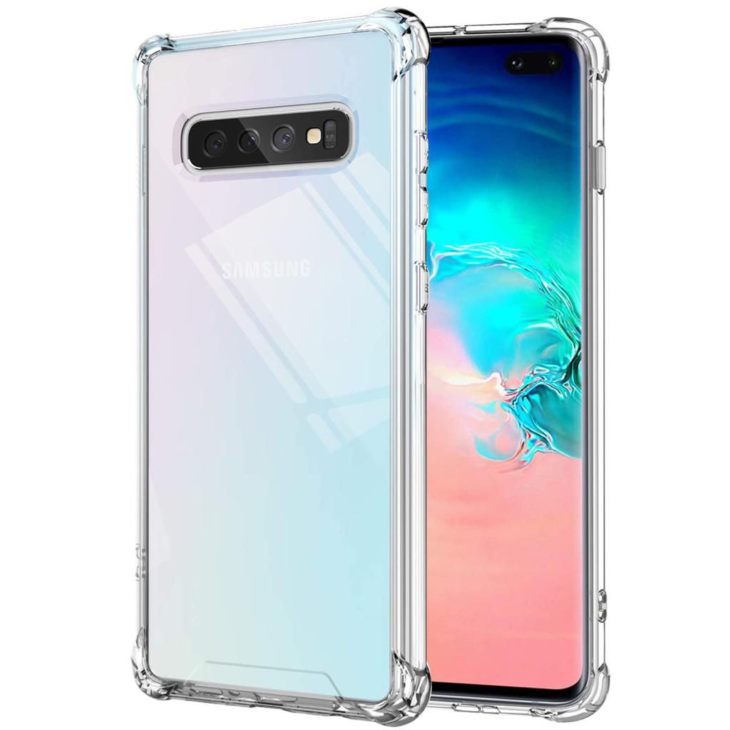 Clear Thick Transparent Back Cover For Samsung Galaxy S10 Plus. 