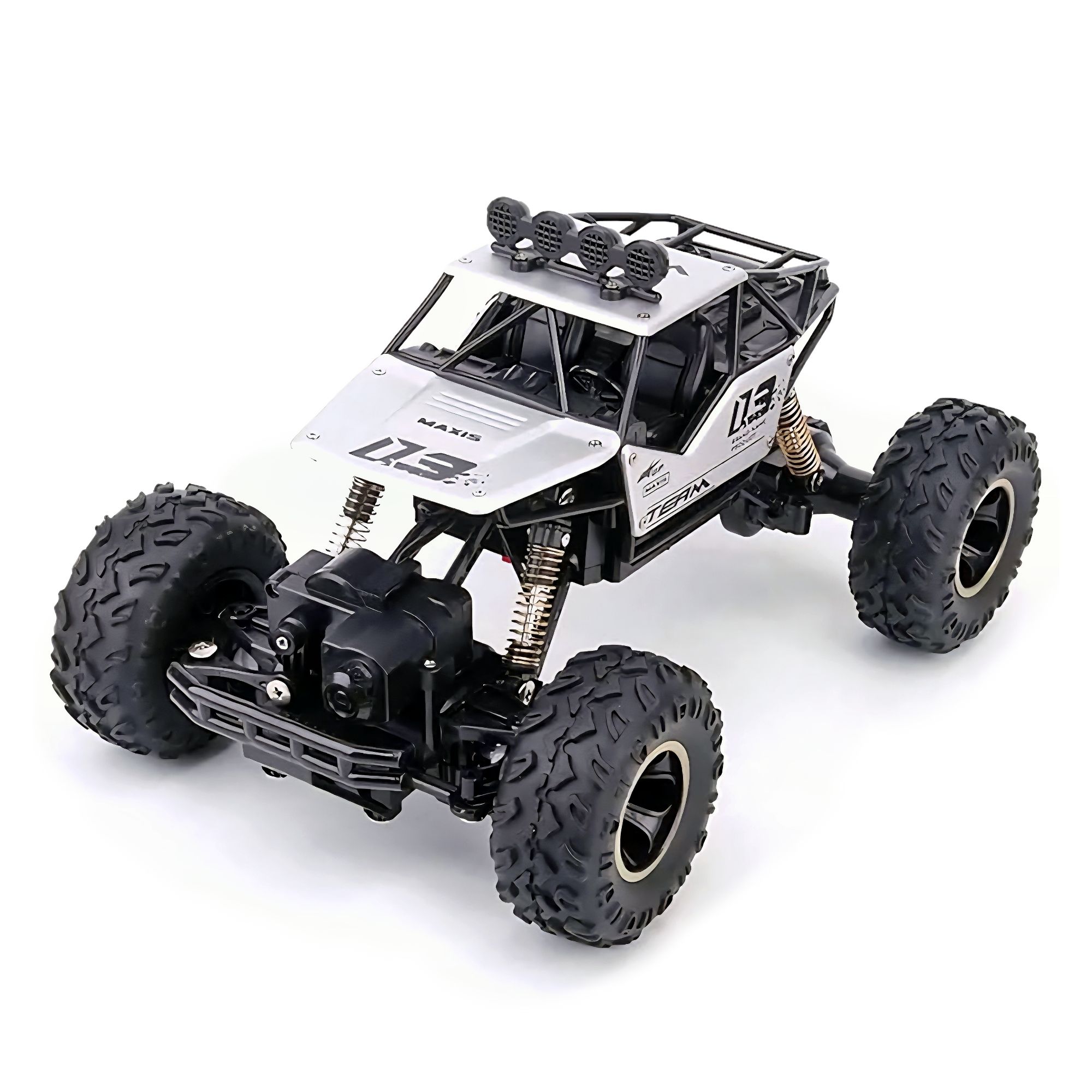 1:16 Scale Off-Road Rock Crawler RC Monster Truck – 2.4GHz Remote Control Alloy Body Climbing Car with Rechargeable Battery, Shockproof Suspension, High-Speed 20km/h, Indoor Outdoor Crawler Toy Vehicle for Boys Girls Kids Adults. 