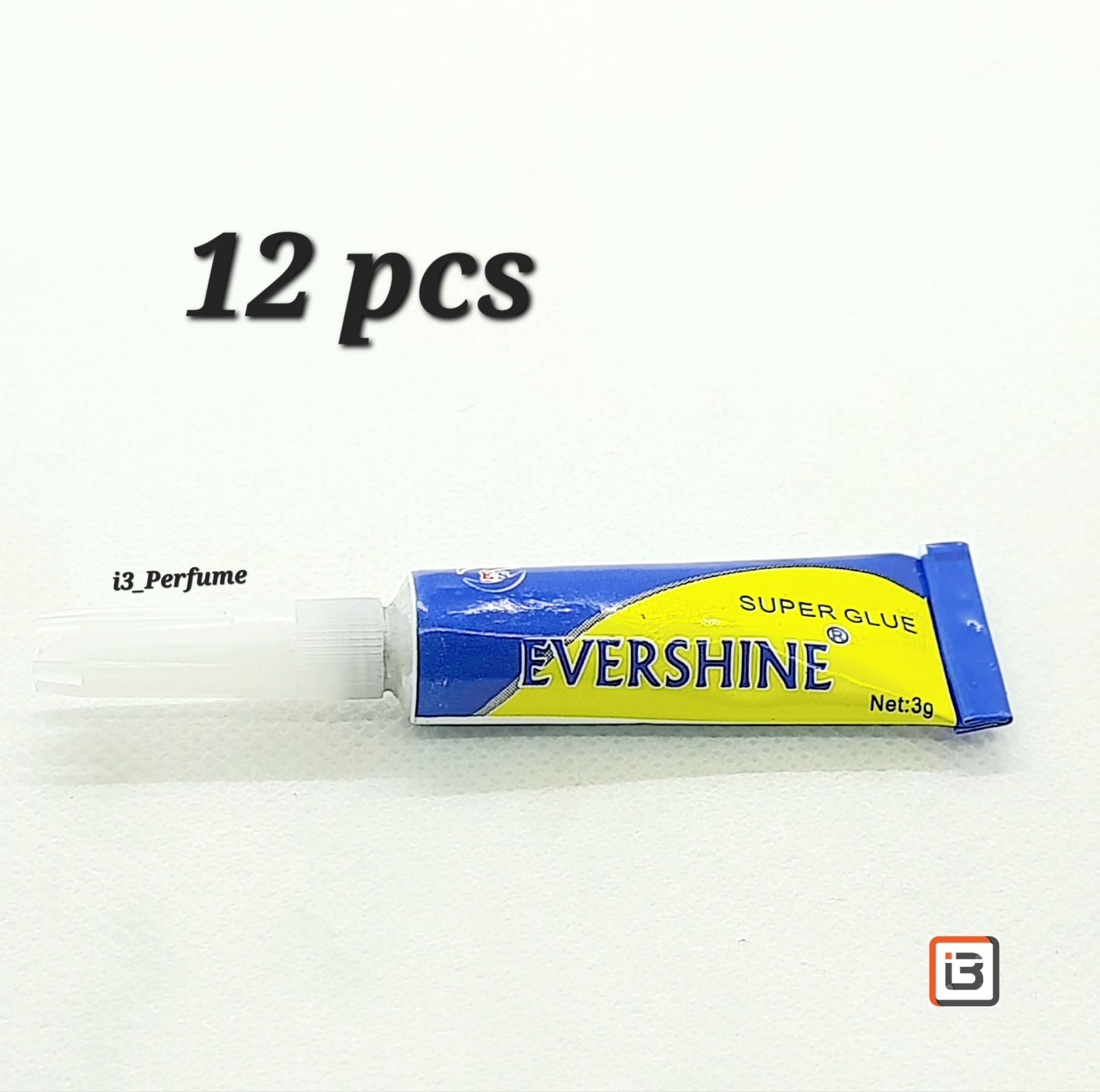12 Pcs Evershine Super Glue For Wood Rubber Plastic Metal Paper Leather Glue 3g. 