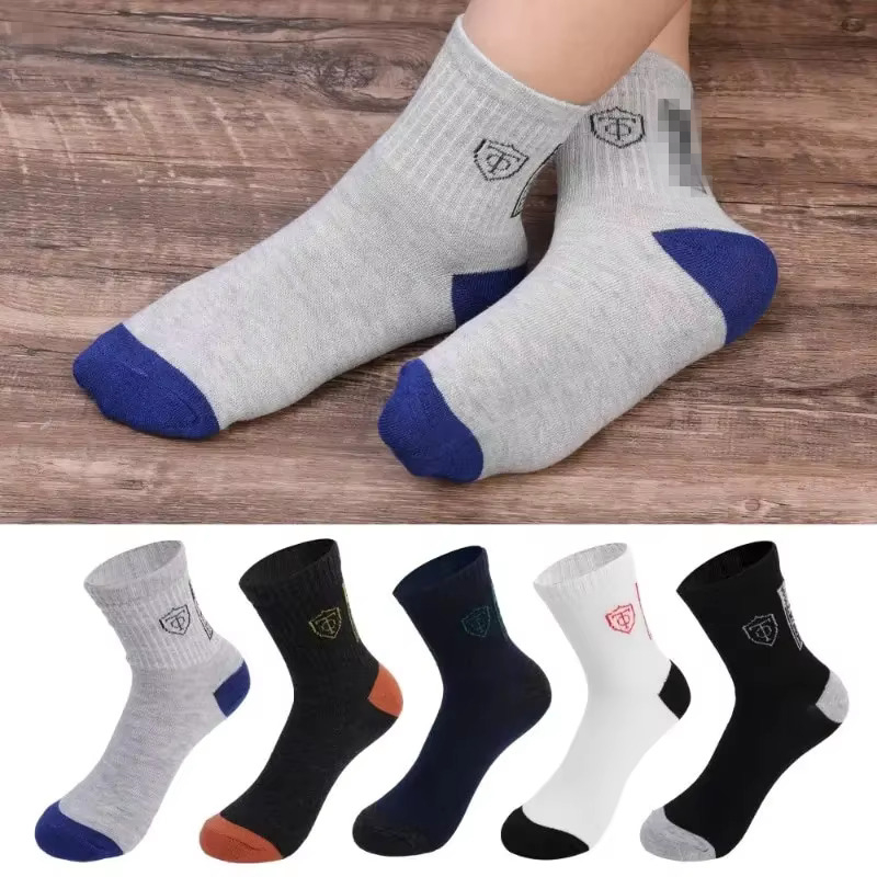5/10 Pairs Breathable Cotton Sports Stockings Men Bamboo Fiber Autumn Winter Men Socks Sweat Absorption Deodorant Business Sox. 