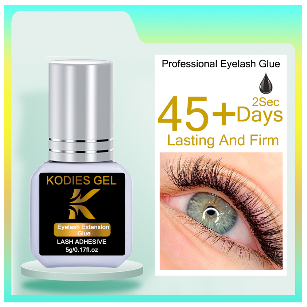 KODIES GEL Super Strong Eyelash Glue 5g Professional Waterproof Eye Lashes Glue Adhesives for False Eyelash Extension Beauty. 