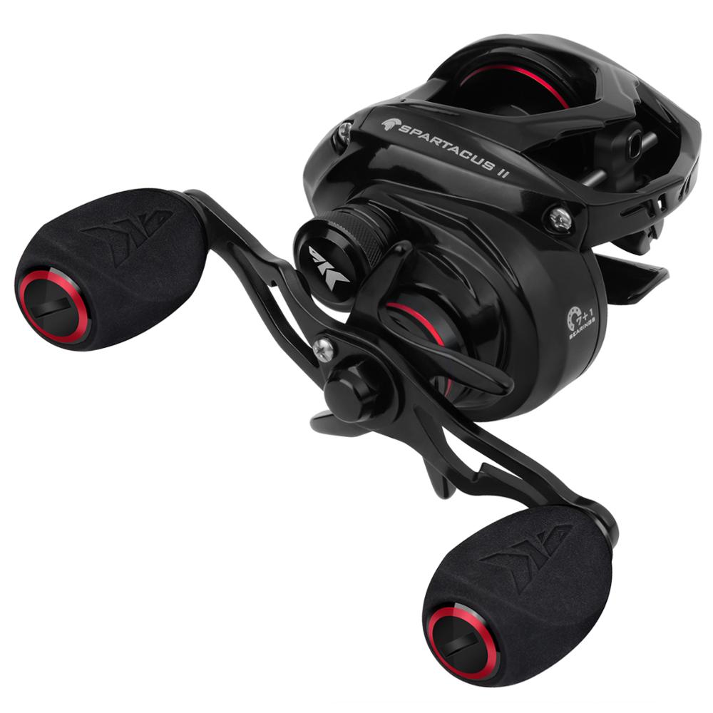 KastKing Spartacus II Red Color Baitcasting Reel 8KG Max Drag 7+1