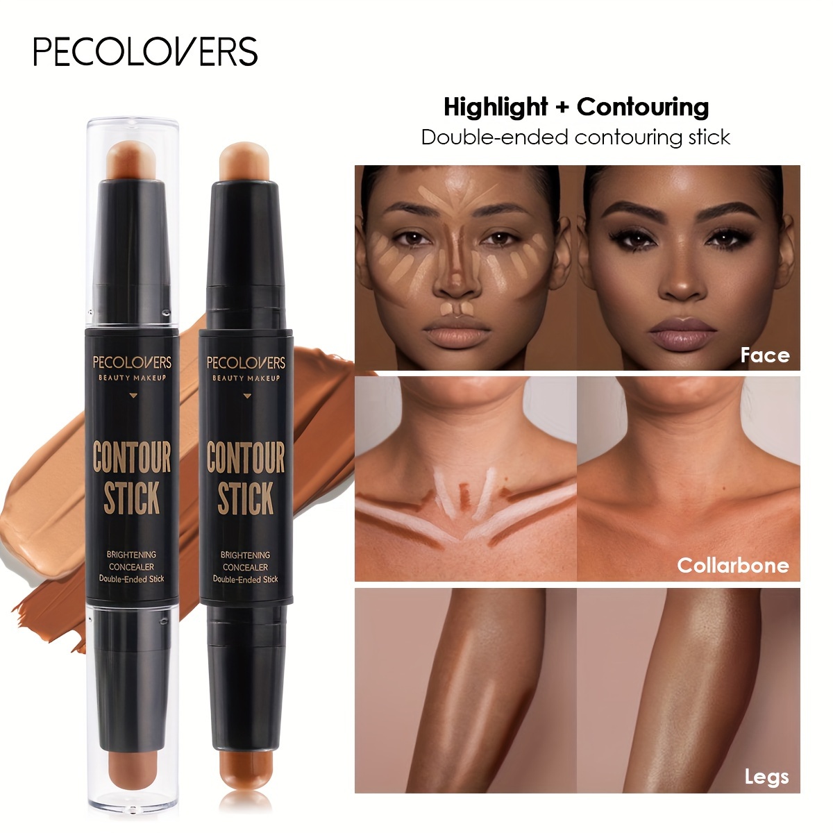Face Concealer Contouring For Face Bronzer Beauty Contour Makeup Base Foundation Cream For Women's Cosmetics New. 